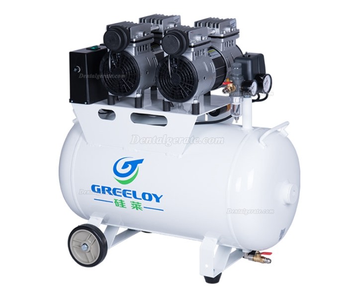 Greeloy GA-62 Ultra Leiser 1,5 PS 60L Dental &ouml;lfreien Kompressor mit R&uuml;ckschlagventil